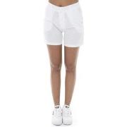 Shortsit & Bermuda-shortsit Leone 1947  Woman Linen Fancy Stripes  EU ...