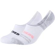 Urheilusukat Skechers  2PPK Mesh Ventilation Footies Socks  43 / 46