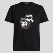 Lyhythihainen t-paita Karl Lagerfeld  Camisetas Mujer Modèle Ikon Sket...