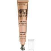 Rimmel London Multi Tasker Wake Me Up Concealer & Foundation Rose Ivor...