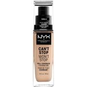 NYX Professional Makeup Can't Stop Won't Stop Foundation Vanilla - 30 ...