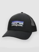 Patagonia P-6 Logo Lopro Trucker Hattu musta