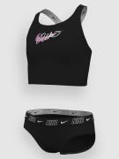 Nike Swim Crossback Midkini Set Bikinit musta