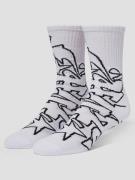 HUF Outlines Crew Socks valkoinen