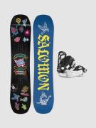 Salomon Grail+Goodtime XS black Kids Lumilautapaketti kuviotu