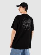Santa Cruz Tonal Opus Dot Stripe T-paita musta