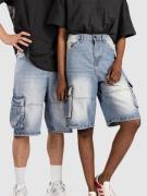 Urban Classics Relaxed Denim Cargo Shortsit sininen