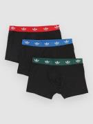 Adidas Underwear Trunk 3 Pack Bokserit musta