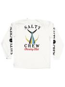 Salty Crew Tailed Rashguard Pitkähihainen T-paita valkoinen