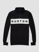 Burton Lowball 1/4 Zip Half-Zip Fleeceneule musta