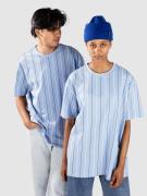 Urban Classics Printed Pinstripe T-paita sininen