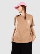 Roxy Oceanregular Poster T-Paita ruskea