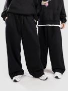 Urban Classics Fluffy Wide Leg Track Verryttelyhousut musta
