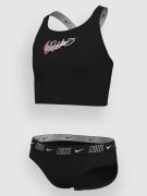 Nike Swim Crossback Midkini Kids Bikinit Set musta