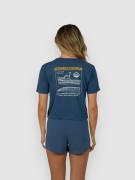 Salty Crew Boat Shop Crop T-Paita sininen