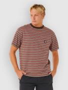 Rip Curl Search Stripe T-paita ruskea