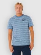 Rip Curl Pacific Rinse Stripe T-paita sininen