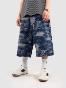 Blue Tomato Jacquard Denim Shortsit sininen