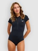 Roxy Essentials Zipped Cs Onesie Lycra musta