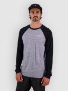 Mons Royale Icon Merino Raglan Aluskerrastopaita harmaa