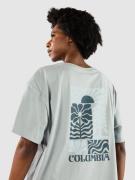 Columbia Rolling Bend Graphic Oversized T-Paita sininen