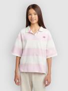 New Balance Yarn Dye Stripe Rugby Poolo pinkki
