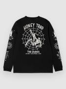 The Dudes Black Web Classic Longsleeve T-paita musta