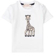 Sophie The Giraffe Embroidered T-Shirt White 3 Months