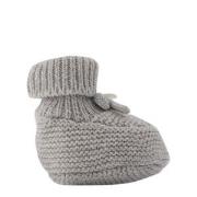 Tartine et Chocolat Knitted Booties Gray 9-12 Months