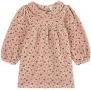 My Little Cozmo Printed Velour Baby Dress Soft Pink