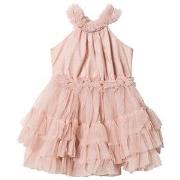 DOLLY by Le Petit Tom Ruffled Chiffon Dance Dress Ballet Pink Newborn ...