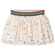 Stella McCartney Kids White Honey Skirt with Multi Coloured Dots Print...
