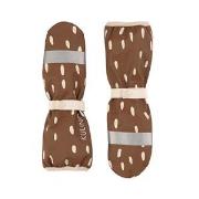 Kuling Vilnius Recycled Dotted Rain Mittens Brown