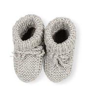 búho Knitted Booties Gray 0-1 Months