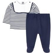Jacadi T-Shirt And Pants Set Navy 1 month
