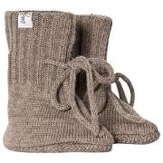 Little Jalo Knitted Booties Wood Brown 62/68 cm