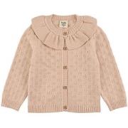 Buddy & Hope Knit Cardigan With Frill Collar Pearl Pink 62/68 cm