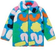 Stella McCartney Kids Faux Fur Jacket Blue 4 Years