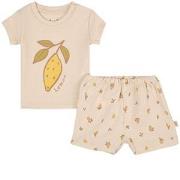 Buddy & Hope Molly GOTS T-shirt And Shorts Set With Lemon Print Cream ...