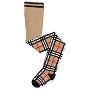Burberry Checked Tights Beige 3-4 years