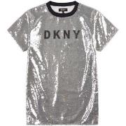 DKNY Branded Sequin Dress Silver 16 years