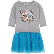 Hatley Fab Cheetah Sparkly Tulle Dress Gray 2 Years