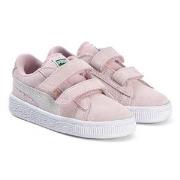 Puma Suede Branded Velcro Sneakers Pink 34 (UK 1.5)
