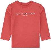 Tommy Hilfiger Long Sleeved Branded Baby T-Shirt Empire Pink 62 cm