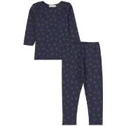 Bonpoint Timi Printed Pajama Navy 3 Months