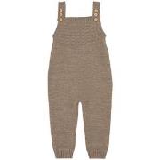Little Jalo Knitted Overalls Wood Brown 74 cm