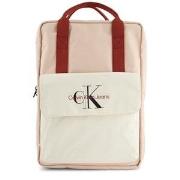 Calvin Klein Jeans Color-blocked Branded Backpack Pale Rose Clothing F...