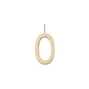 Design Letters Gold Letter Charm 16 mm - O One Size