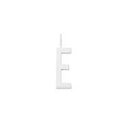 Design Letters Silver Letter Charm 16 mm - E One Size