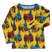 Småfolk Printed T-Shirt With Tractors Yellow 1-2 Years